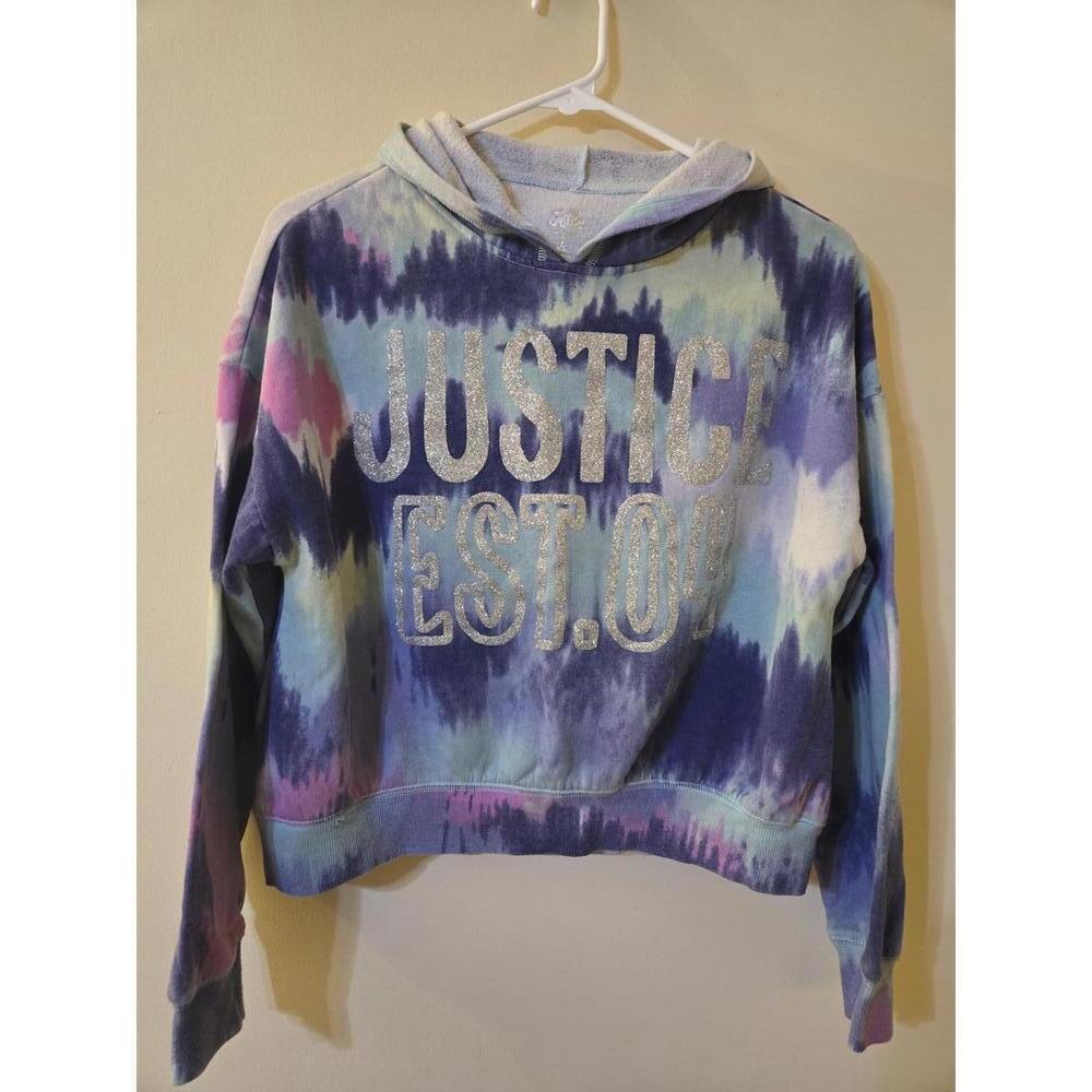 Justice Girls Tie-Dye Hoodie Sweatshirt